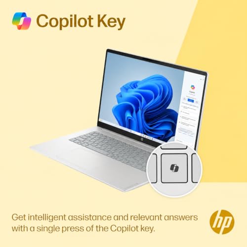Image of HP OmniBook 3 17 inch FHD Laptop, AMD Ryzen 5, 8GB RAM 512GB SSD | AI Copilot, Wi-Fi 7, Bluetooth 6.0, 12H Long-Lasting Battery, Windows 11 Pro, Silver