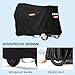 Favoto Mobility Scooter Storage Cover Waterproof 210D Oxford Fabric Electric Scooter Storage Cover Heavy Duty Windproof Outdoor UV Protection with Reflective Stripes 75