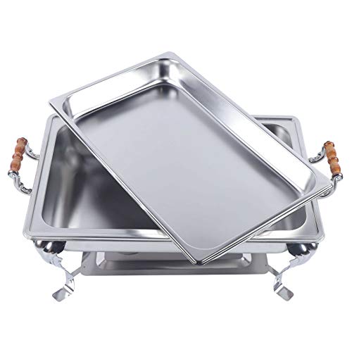 Chauffe-plat avec couvercle en acier inoxydable récipient chaud de table
