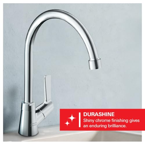 Image of American Standard Winston Kitchen Faucet with Side Cross Handle | Deck Mounted Single Lever Cold Mono Tap | Chrome Finish | 10 Year Warranty | FFAST706-501500BF0