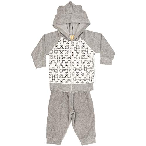 Conjunto Bebê Menino Plush Calça e Blusa Orelhinha (P)