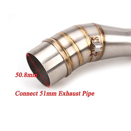 Tubo de escape para Yamaha NMax 125 y 155 hasta 2019 con colector delantero de acero de 51mm 7