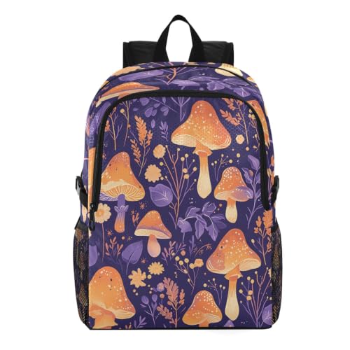 Sac à dos de randonnée pliable pour voyages et balades nature champignon