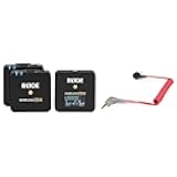 Wireless GO II Compact Microphone System with 2x Transmitters and 1x Receiver - With Rode SC7 3.5mm TRS to TRRS Patch Cable