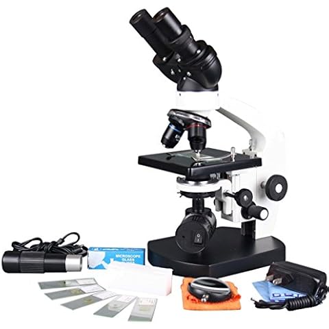 Radical 1000X Binocular Lab Microscope with Camera Cover