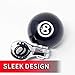 Custom Accessories 16258 Black 8-Ball Style Steering Wheel Spinner Knob