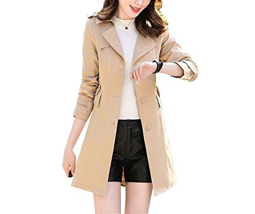 cxzas852 Damen FrüHlingsmantel Langer LäSsiger Damenmantel War DüNn Mode...