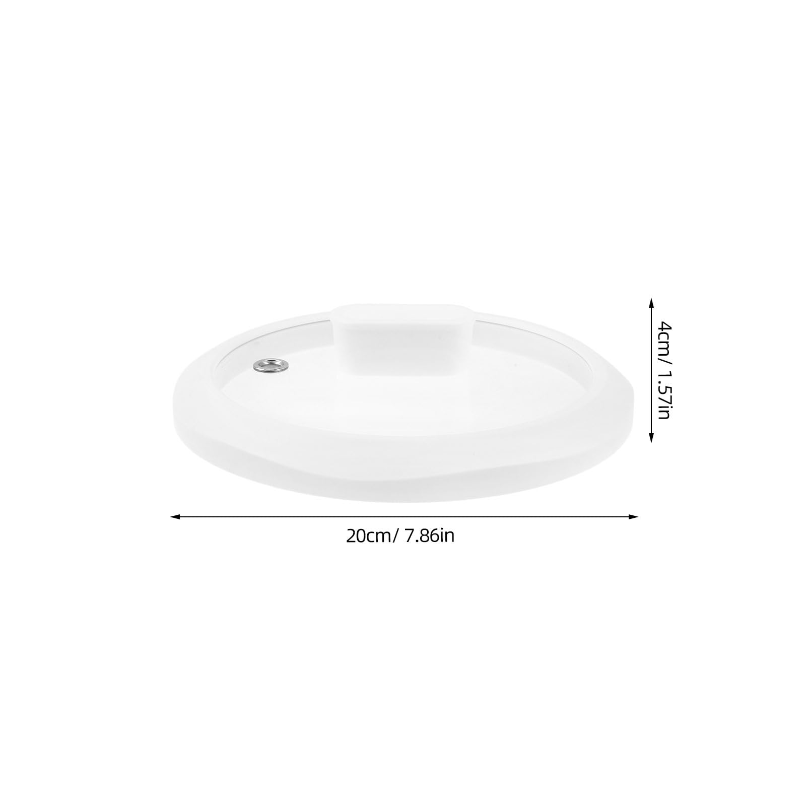 Gadpiparty Coperchio in vetro trasparente per padella elettrica e pentola - Coperchio visibile da 20 cm/7,8 pollici con manopola per padelle/wok/tamagoyaki/vaporiera/forno/pentole da brodo