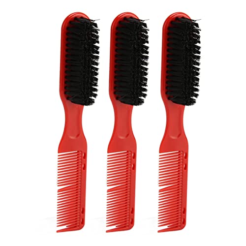 3Pcs Double Headed Men's Styling Hair Beard Brush Comb Multifunctional Double End Haircut Styling Brush