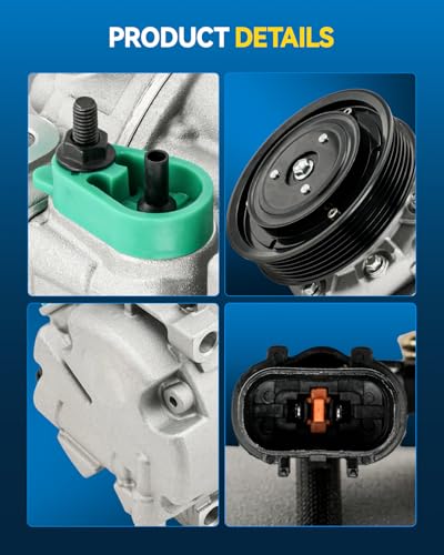 Image of PHILTOP NEW AC Compressor w /Clutch for Sorento 2015-2018 2.0 /2.4L | Brand-new A /C Compressor, Replaces# CO29318X A76345 T168355 C2973 640004 276345 CO29318C 97701C6500 97701C6500RU 7513263