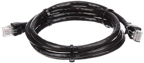Image of amazon basics RJ45 Cat-6 Ethernet Patch /LAN Cable for Personal Computer - 5 Feet (Black)