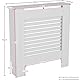 Vida Designs Milton Heizkörper-Abdeckung, moderner, weiß-lackierter Schrank aus mitteldichter Faser-Platte, klein