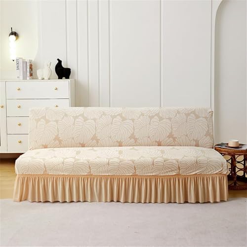 Housse extensible clic clac beige pour rénover un canapé usé - 2