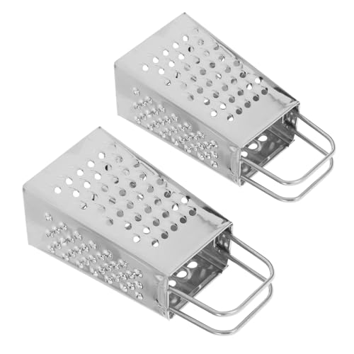Ralladores de queso gourmet de acero inoxidable 2 piezas miniatura 1
