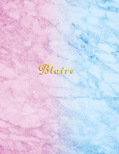 Blaire: Personalized back to school academic planner 2019 - 2020 | Custom named Weekly and monthly organiser for school girls