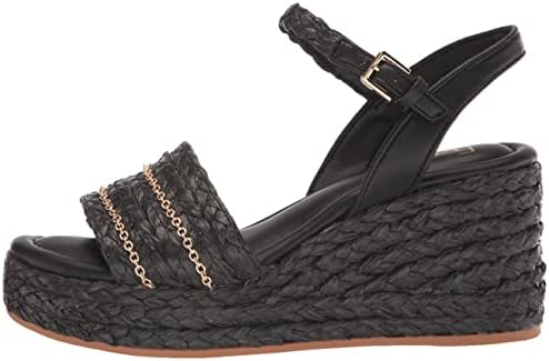 Franco Sarto Womens L-Peachy Wedge Sandal Black 9 M | Image 7
