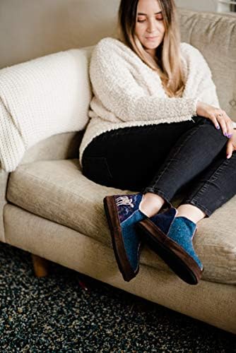 Acorn womens Forest Bootie Slipper, Navy Blue Mouse, 6.5-7.5 US | Image 6