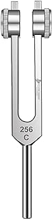 Cross Canada® 256 Hz Tuning Fork (C-256), 256 Cps Medical Tuning Fork with Fixed Weights for evaluating hearing, vibratory sensation, peripheral nervous system and for facilitating bone conduction tests