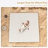 TAOCI Padded Baby Play Mat with 2 Support Toybar Poles, Soft Vegan Leather with Thicken Foam Mat Easy Wipe-Clean Cushioned & 2 Sides Waterproof Baby Tummy Time Playmat Fits 50" x50" Playpens #1