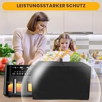 Hejo Staubschutz für Heißluftfritteuse, 49x40x30cm(Schwarz) – Ansicht 6