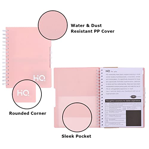 Image of Binding Notebook Five Subject Spiral Wiro Bound Notebook |14.8x21 cm |Single Line |300 Pages |Grey (27042)