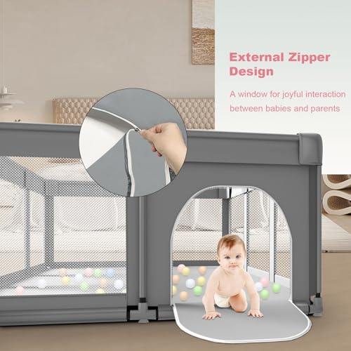 Jaobeem Large Baby Playpen For Toddlers, Playpen 74×50, Large Baby Play Yards Indoor & Outdoor thumb #4