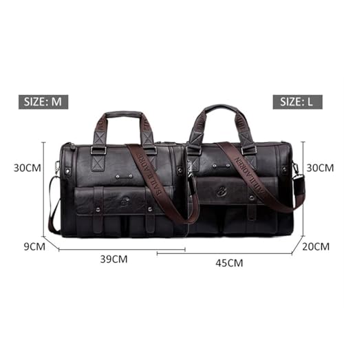 Bolsos de viaje grandes de cuero y maletín de negocios clásico para portátil 3