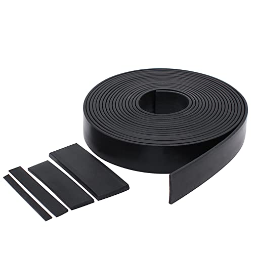 1Meter Black Silicone Rubber Seal Strip Width 10/15/20/30/40/50mm Thick 2/3/5mm Anti-Slip Damper Sealing Gasket Heat Resistant(Width 15mm Thick 3mm)