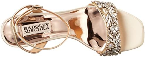 Badgley Mischka Women's Marsha Heeled Sandal, Ivory, 6.5 | Image 4