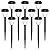 URAGO Super Bright Solar Lights Outdoor Waterproof 10 Pack, Dusk to Dawn Up to 12 Hrs Solar Powered Pathway Garden Lights Auto On/Off, LED Landscape Lighting Decorative for Walkway Patio Yard
