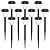 URAGO Super Bright Solar Lights Outdoor Waterproof 10 Pack, Dusk to Dawn Up to 12 Hrs Solar Powered Pathway Garden Lights Auto On/Off, LED Landscape Lighting Decorative for Walkway Patio Yard