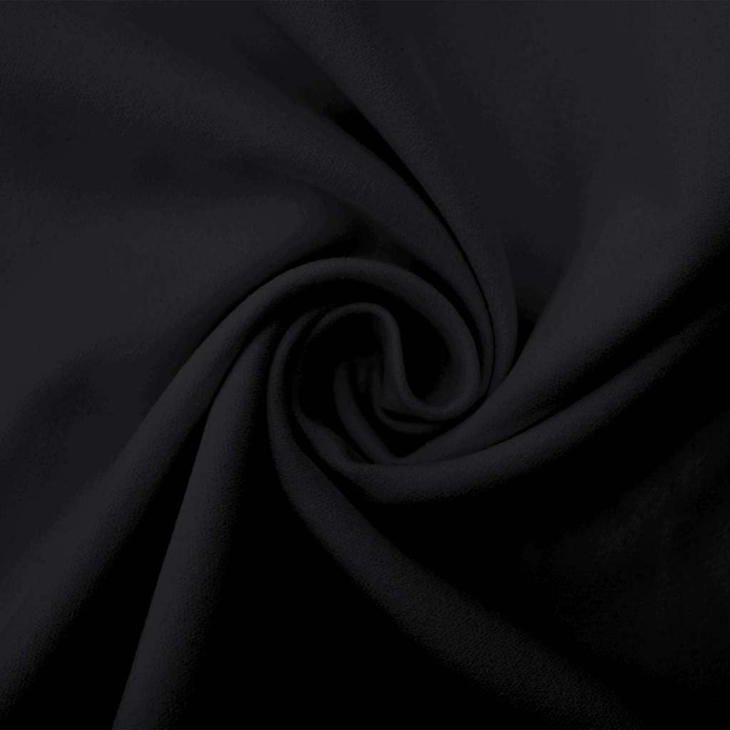 Toallas Deportivas 2 Unidades Negro 100x50cm Secado Rápido Absorbentes y Suave Microfibra Terry para Sauna, Baño, Playa y Gimnasio, Ligeras y Compactas