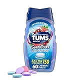 TUMS Antacid Smoothies Berry Fusion Tablets 60 Count