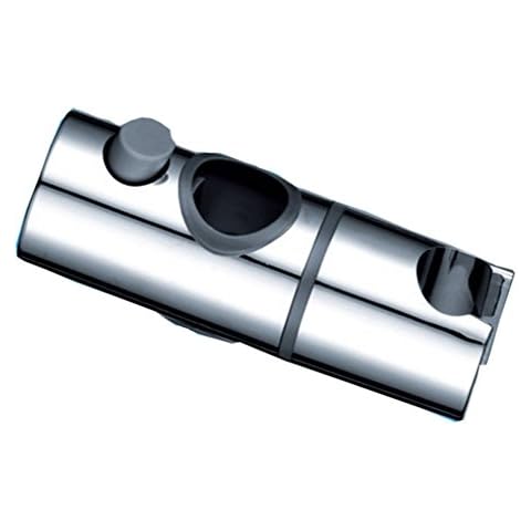 AMSS Adjustable ABS Chrome Shower Rail Head Holder Slider Bar Clamp Holder Bracket Shower Seat Lifter (30mm) Cover