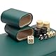 Yellow Mountain Imports Reise Backgammon Mini-Spielset, Izmir - Magnetische Spielsteine und 23,5 cm Brett in schicker Lederetui - Klassisches Strategiespiel