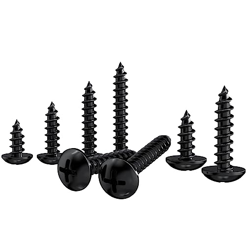 320 PCS M3 M4 Black Round Head Self Tapping Screws - Image 4