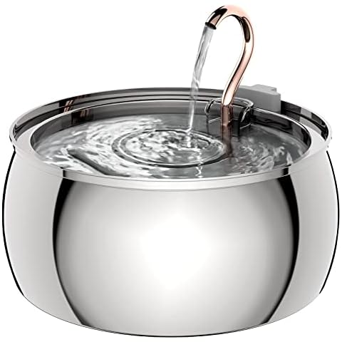 TOMXCUTE 4,0L Katzenbrunnen Edelstahl Cover