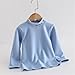 Girls Fleece Sweater Long Sleeve Mock Neck Pullover Tops Fall Winter Warm Sweatshirts 2-17 Years Blue