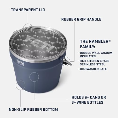 Image of YETI Beverage /Ice Bucket, Holds 6 Longnecks or 3 Bottles of Wine