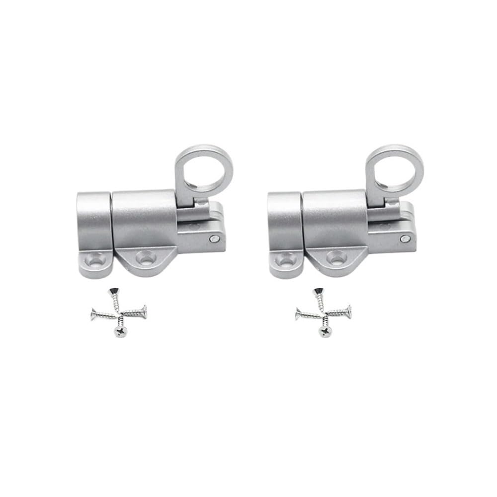 Miunihuooo 2Sets 2/5 Sets Automatic Spring Latches, Push Bolt Sliding Locks