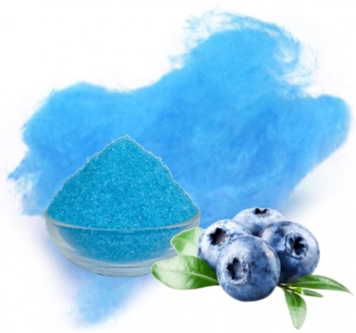 Gaumenshop® Zucker für Zuckerwatte und Zuckerwattemaschine (4x250 g + 50 Stäbe) mit Geschmack Apfel, Erdbeer, Heidelbeere, Vanille – Bild 6