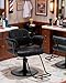 Barber Salon Chair Extra-Wide Seat Hair Salon Chair Hydraulic Pump Barber Chair, 360° Swivel Height Adjustable Styling Chair Spa Beauty Equipment for Hair Stylists, Tattoo Artists, Cosmetologists