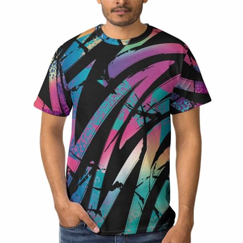 T-shirt vintage homme col rond tee shirt manches courtes confortable