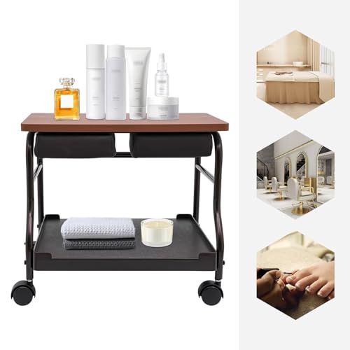 Carrito portátil con mesa para spa de pies miniatura 3