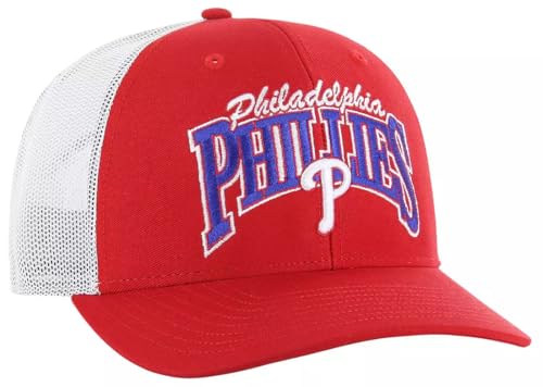 47 Philadelphia Phillies Red Keystone Trucker Mesh Adjustable Cap - MLB Structured Snapback Hat