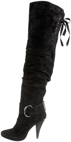Two Lips Women's Kinky Boot,Black,7 M US | Image 6