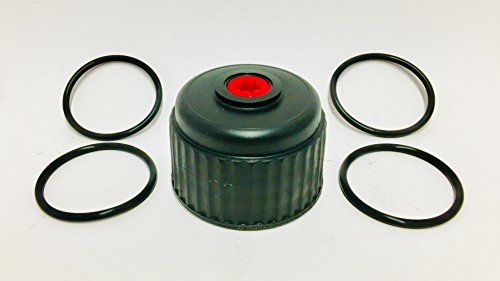 VP RacingFuels 3042 Utility Jug Cap (1 Pack) and 3043B Replacement O-Ring (4 Pack) - Fits VP Racing Fuels Utility Jugs, Motorsport and Sportsman Containers