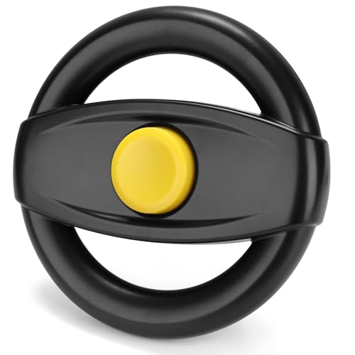 image for Accmor Stroller Steering Wheel Toy, Pretend Driving Simulated Steering