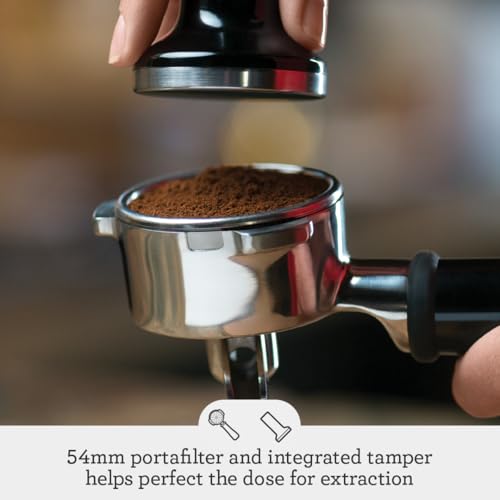 Breville Infuser Espresso Machine BES840XL, 10.25 x 12.5 x 13.25 Inches, Black Sesame