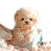 Robot Dog,My Realistic Robot Puppy,White Realistic Puppy with Soft Fur,Cute Realistic Dog Plush Toy for Kids for Birthday Gifts, Playtime, Gift for Pet Lovers